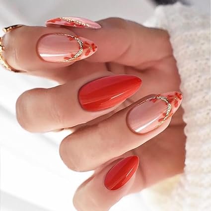 Fall Nails - Artificial Fall Nails with Acrylic Nails for Women And Girls - Buy Now